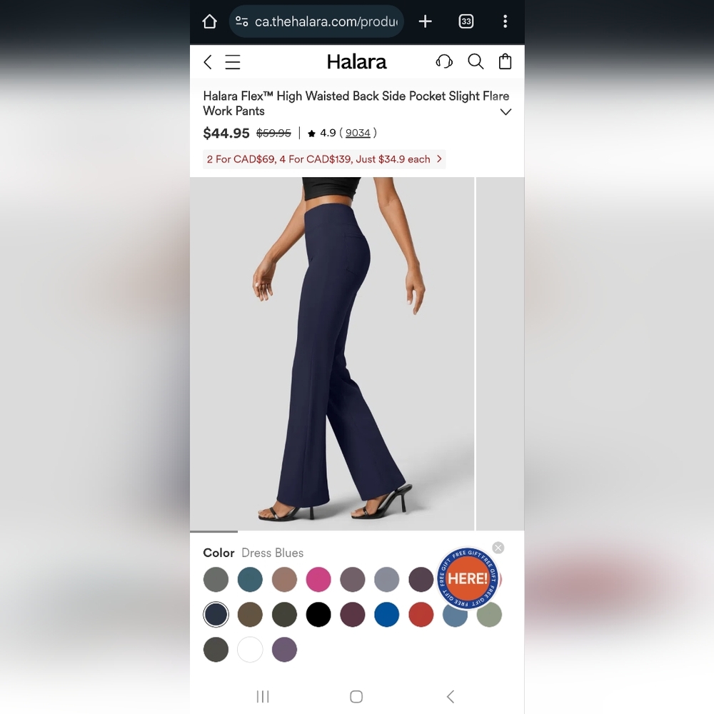 Halara Large Navy Women's Pants